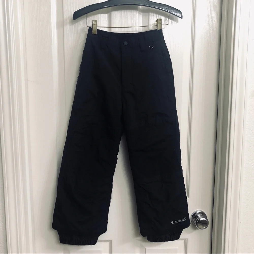Snow Pants Youth Black Size Small Bkack Dot